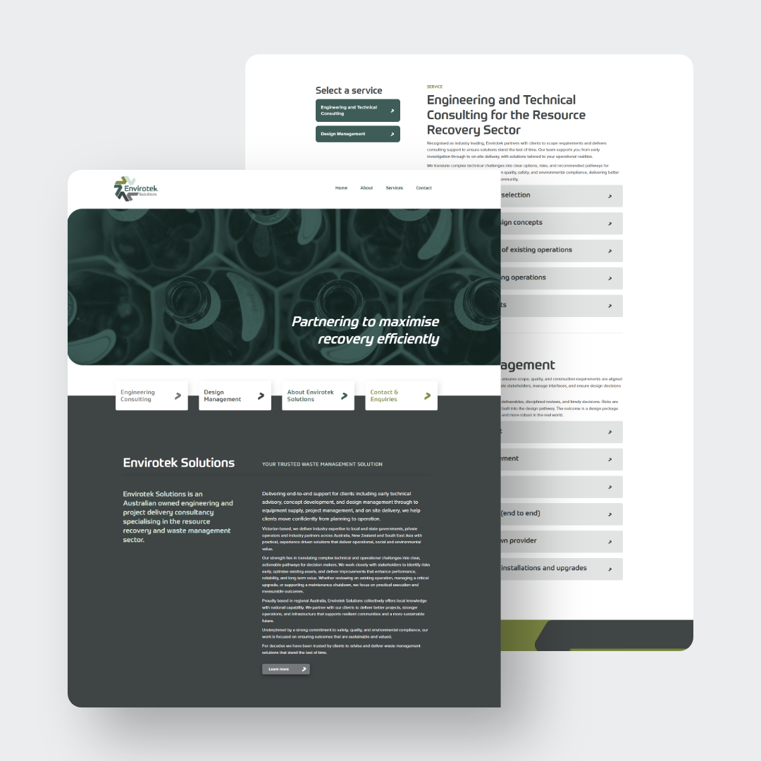 Envirotek Solutions - Website